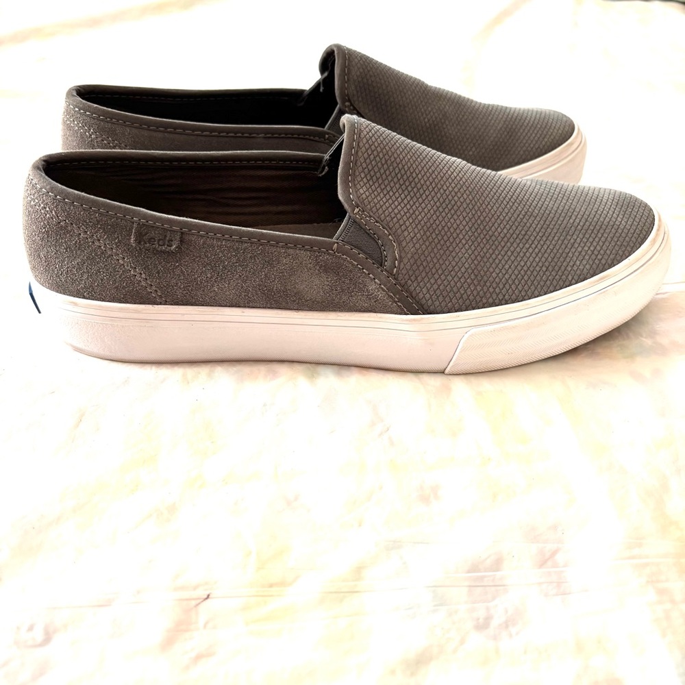 Keds sneakers double decker Gray Slip-On Shoes SZ 9 Worn 1X Indoors - Picture 14 of 14